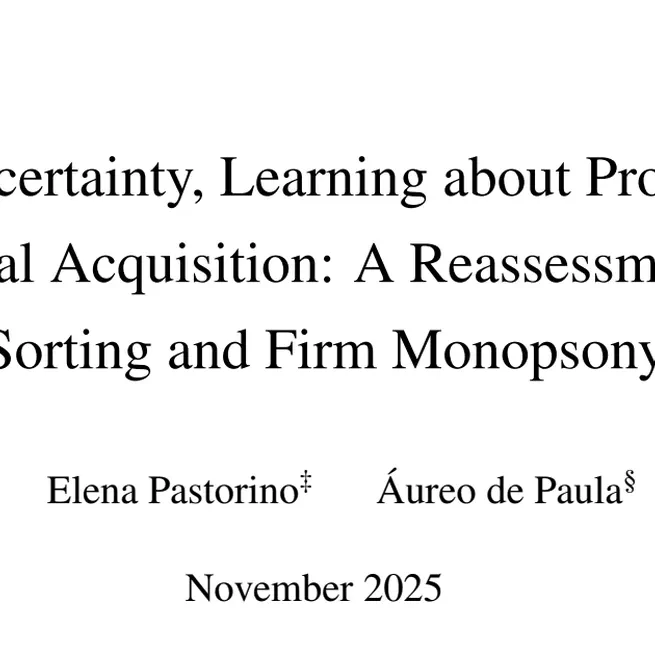 Identifying Uncertainty, Learning about Productivity, and Human Capital Acquisition